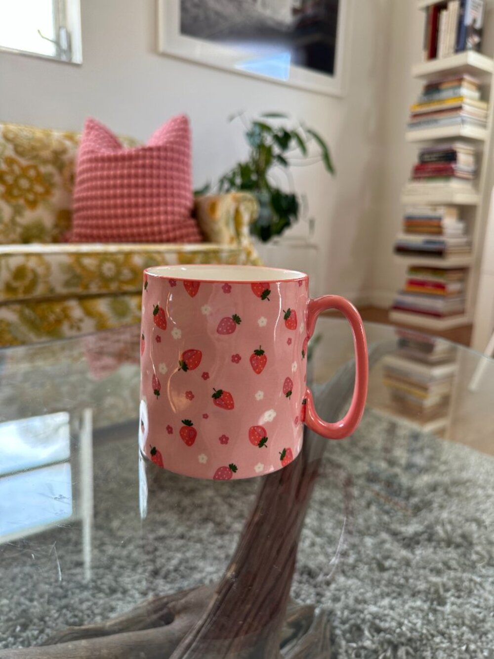 Pink Strawberry Mug Coquette Cottagecore Kawaii - Picture 6 of 6